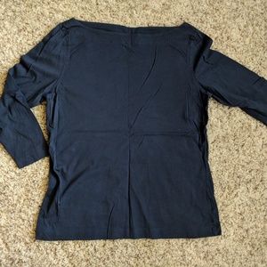 Brooks Brothers Navy Knit Top